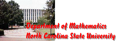 NCSU Math Home Page